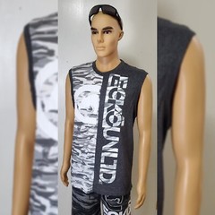 ECKO UNLTD TANK TOP MEN’S REGULAR FIT SLEEVELESS CREW NECK SIZE L BLACK MARLED