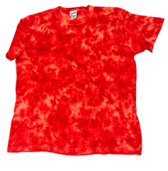 Tie Dye Crystal Wash T-Shirt Red