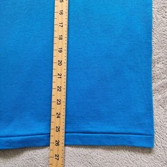 Vintage Oneita T-Shirt Mens Small Blue Single Stitch 90s Short Sleeve Spellout