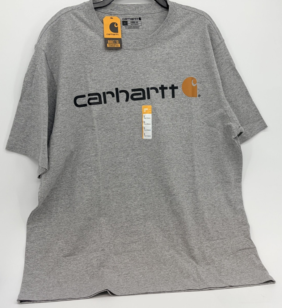 Carhartt Loose Fit Heavyweight Short Sleeve Logo Graphic T-Shirt Mens L
