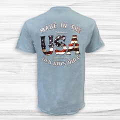 Old Guys Rule OG2147 – Made In The USA T-Shirt – Stone Blue