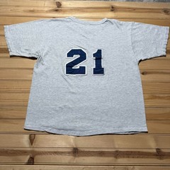 Vintage 90s Champion #21 Heather Single Stitch Athletic Jersey T-Shirt – Large