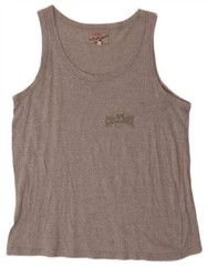 Brugi Mens Vest Top Large Grey Cotton AL10
