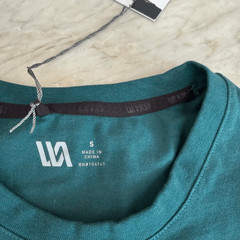 VRST men’s essential pocket blue green cotton stretch shirt size S NWT