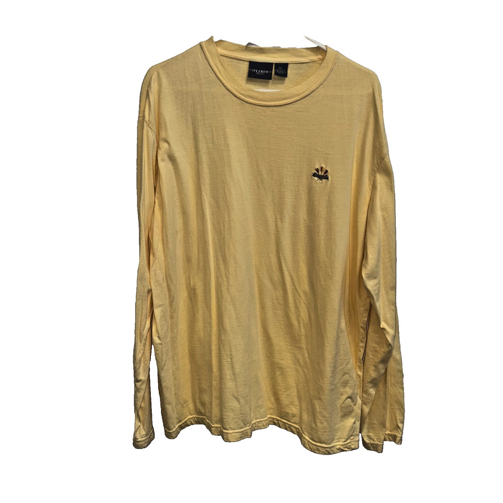 Men’s Ivy Crew Long Sleeve Yellow T-shirt 2XL