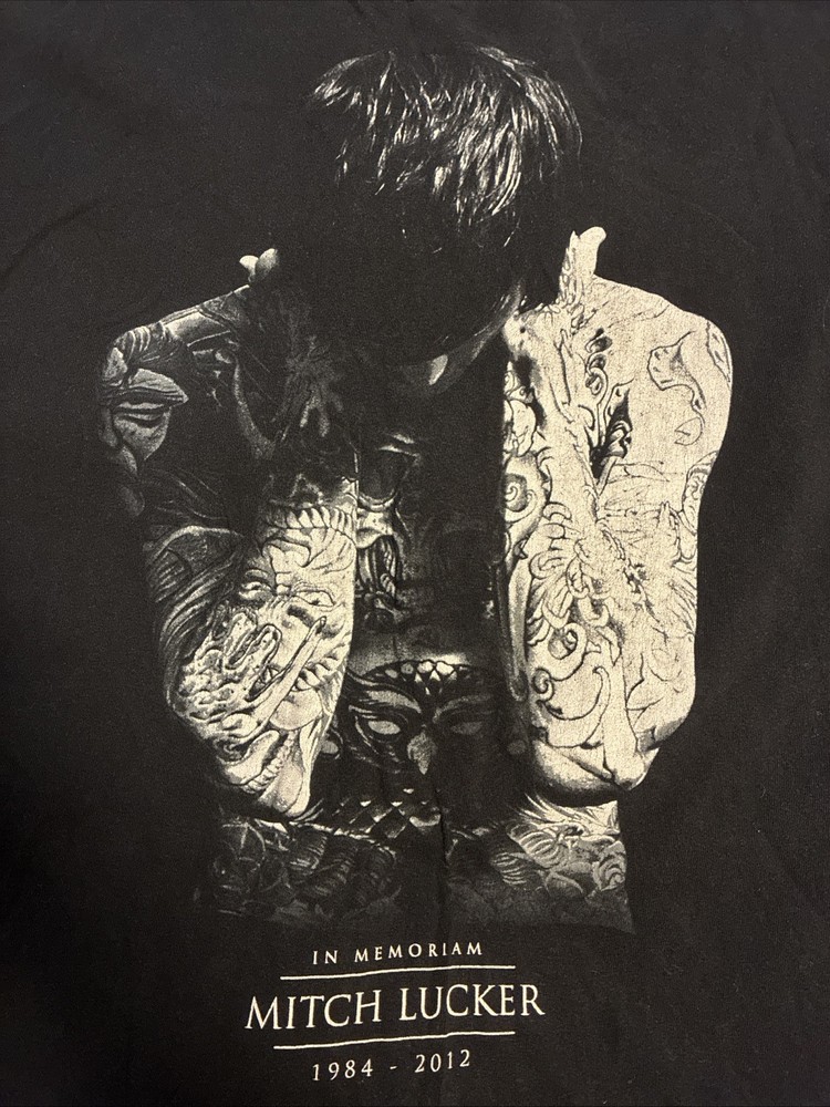 Suicide Silence Mitch Lucker In Memoriam T-Shirt (Unisex L/Black) READ DESC.