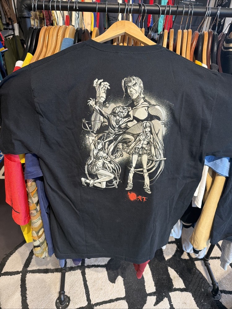 Vintage Tenjho Tenge Anime Y2K Black T-Shirt Men’s Size Large