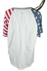 Arizona Jean Mens Shirt Extra Large Henley Two Button Cotton Stretch Multi 4th