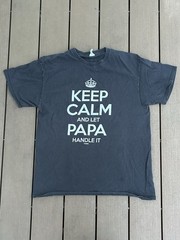 Tcombo Men’s XL Black Graphic Print Funny Short Sleeve Cotton Knit T-Shirt