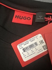 Hugo Boss Red Label Men’s Black Graphic Logo Crew-Neck T-Shirt
