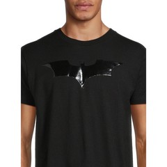 The Dark Knight Mens Batman Tonal Black Shirt New S-3XL