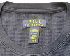 Polo RALPH LAUREN Men’s Shirt Tweed Bear Thermal Long Sleeve Waffle Knit XL