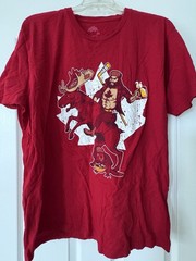 Ann Arbor Canada Moose Lumberjack Funny Graphic T Shirt Beer Hockey XL Red Tee