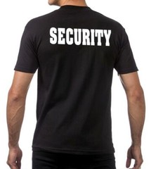 MENS SECURITY GUARD UNIFORM MMA HEAVY WEIGHT TIGHT NECK DURABLE THICK T-SHIRTS