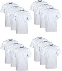 1 2 Pack – New ( Medium) Pro Club Men’s Heavyweight Short Sleeve T Shirt white