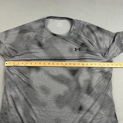 Under Armour Tech 2.0 Lino Print Performance T-Shirt Black White Men’s XXL