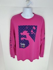 Teddy Fresh X Looney Tunes Pink Shirt Size Large Sylvester Tweety Streetwear