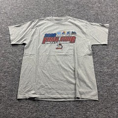 Y2k 2000s Champion NCAA Final Four Alamodome Graphic Grey T-Shirt Mens XL