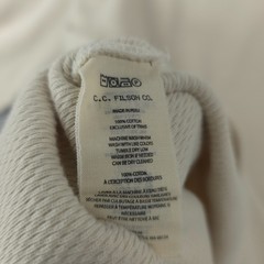 Filson Shirt Mens Large Waffle Knit Thermal Crew Neck Long Sleeve Sand