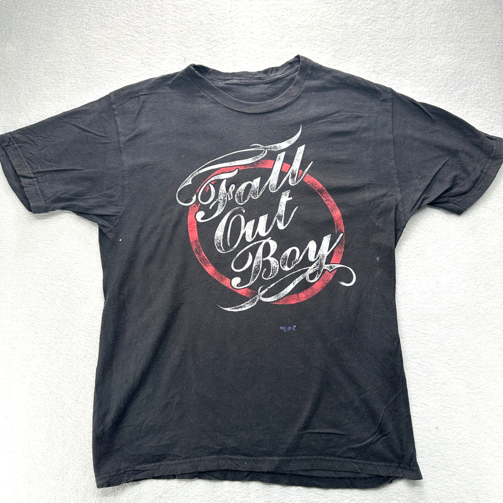 Fall Out Boy Patrick Stump Indie T Shirt Mens Small Concert Vintage y2k READ