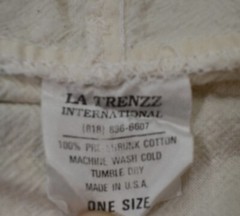 Vtg 90s Demon Rum La Trenzz Sugar Sack Faded Hoodie Shirt Boxy Made In USA