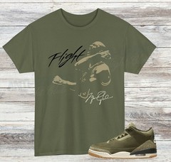 Jordan 3 Family Affair Sneaker Match Shirt, Medium Olive, Sail Neutral Olive
