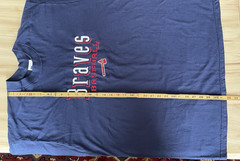 Vintage Atlanta Braves T Shirt 1998 Men’s XL Navy Blue Pro Player MLB Baseball