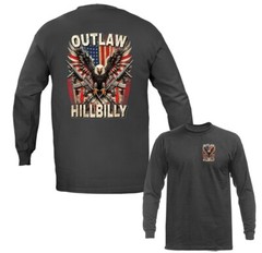 Outlaw Hillbilly 2nd Amendment American Pride Gun Patriotic Long Sleeve