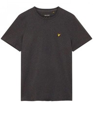Lyle & Scott Mens Organic Regular Fit T Shirt Charcoal Marl