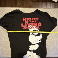 Mighty Fine Unisex XXL Black Night of the Living Grover Tee Sesame ST Halloween