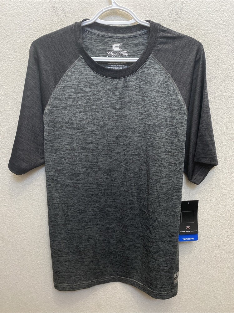 NEW Colosseum Athletics Large Men’s Gray T-Shirt Crew Neck Training NWT