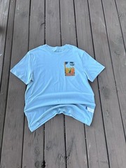 Arizona Jean Co. Desert Cactus Graphic T-Shirt Light Blue Medium NWT New