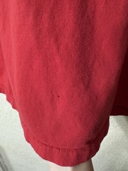 Nike Red Embroidered Mini Swoosh Logo T-Shirt Men’s Medium Cotton Short Sleeve