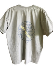 Upcycled Table Rock Lake T-shirt w/ Marinas & Landmarks Light Green Size 2XL