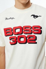 NEW Ford Mustang Boss 302 Beige Officially Licensed T Shirt Medium $35