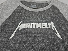 Heavy Melta Men’s Size XL Gray T-Shirt 3/4 Sleeve Made in USA Grunge 90’s