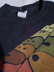 Beatles Rubber Soul Big Letters Black T Shirt Official Band Merch