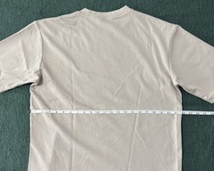 UNIQLO AIRism Cotton Oversized T-Shirt | Half-Sleeve Beige Size M