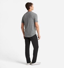 Goodlife Tri-Blend Scallop Crew T-Shirt Heather Grey Size XL