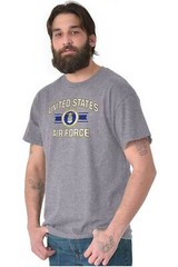 USAF United States Air Force Official Emblem Womens or Mens Crewneck T Shirt Tee