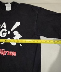 Vintage Y2K 2000 HBO Official The Sopranos Bada Bing Promo T Shirt Size LG Used