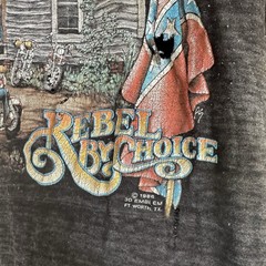 1986 3D EMBLEM HEAVILY DISTRESSED REBEL BY CHIOCE TEE SIZE XL