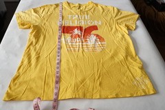 True Religion Yellow Hawaii Graphic Logo Crewneck Tee Men’s XXXL