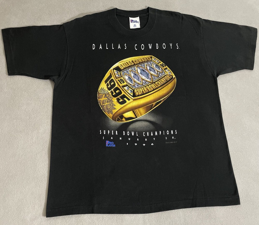 Vintage 90s Dallas Cowboys Super Bowl Ring Champion Shirt XL NFL Pro Player USA
