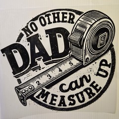 NO OTHER DAD CAN MEASURE UP FATHER DAY LONG SLEEVES SHIRT #0127 (FRONT PRINT)