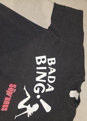 Vintage Y2K 2000 HBO Official The Sopranos Bada Bing Promo T Shirt Size LG Used