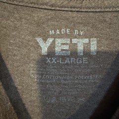 YETI Coolers Men’s XXL Topo Map T-Shirt Heather Espresso Brown Graphic Tee 2XL