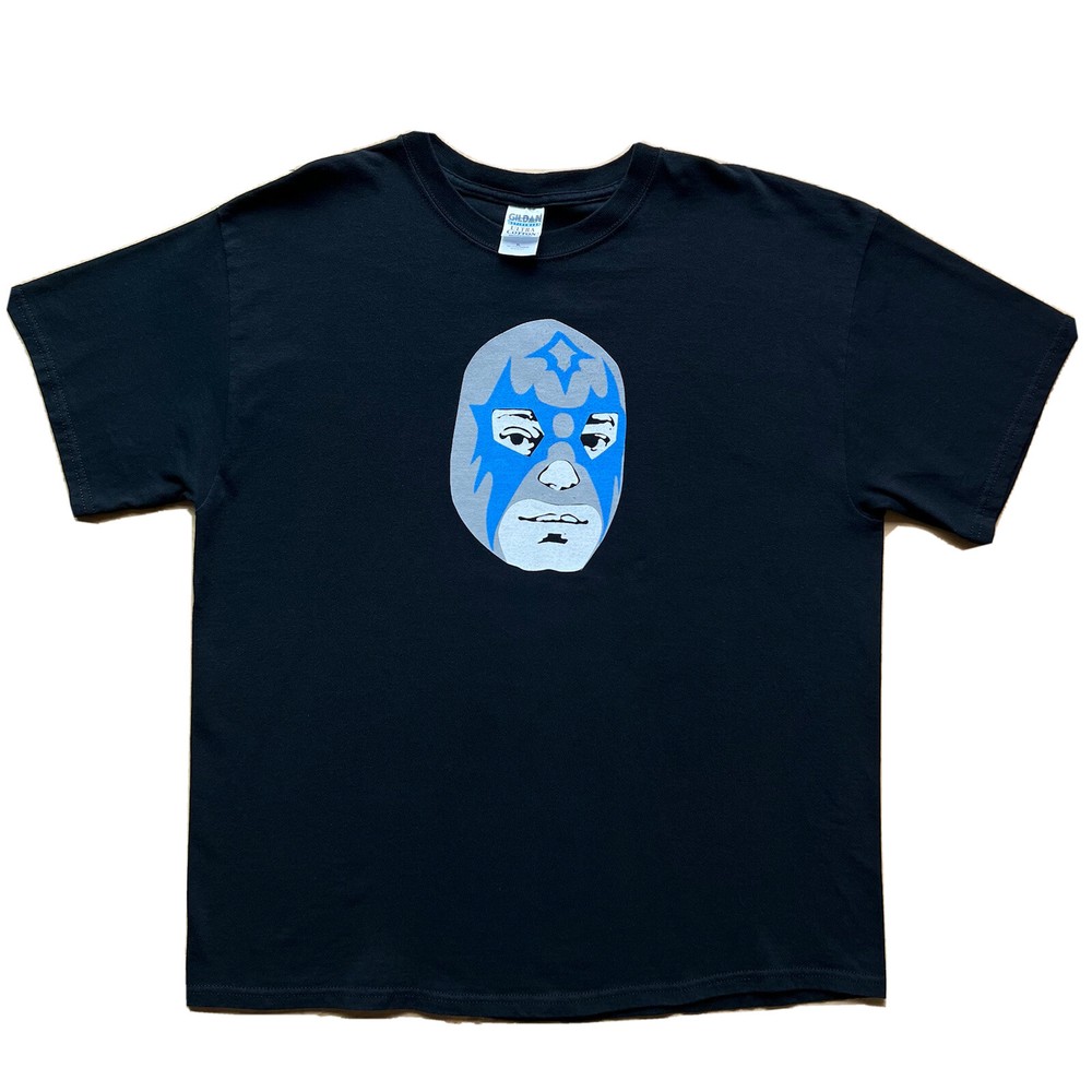 Danny Amis Luchador Shirt XL Black Blue Rock Band Atomic Records Daddy O Grande