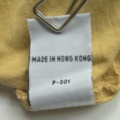 VTG Hang Ten Mens Shirt Small Yellow Basic Quite Surf Logo 90s Beach Hong Kong