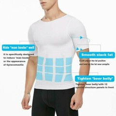 Men Athletic Compression Undershirt Body Shaper Comfortable Base Layer T-Shirt